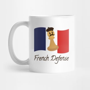 French Defense Flag | Checkmate Gift Ideas | Chess Player Mug